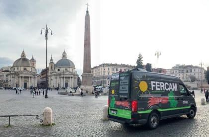 Nuovo furgone elettrico per FERCAM Roma: bello ed efficiente